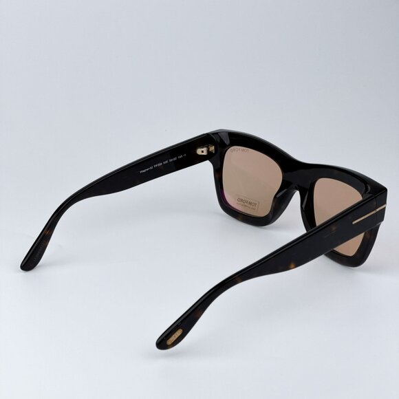 Tom Ford Men Havana Brown Square BRAND NEW Sunglasses WAGNER-02 FT0558 52E - Picture 5 of 11
